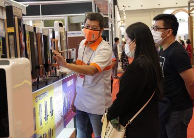 Booth interactions throughout the Exhibition Day at IndoBuildTech Expo 2022