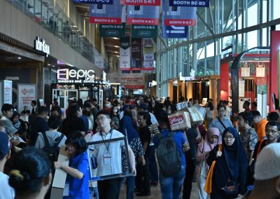 Crowd visitor at IndoBuildTech Expo 2025