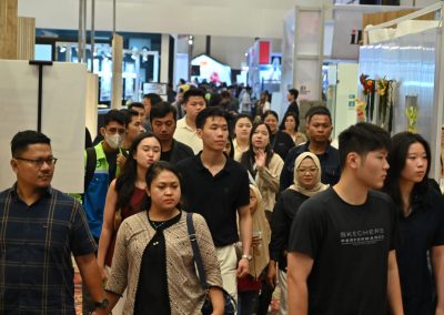 Crowd visitor at IndoBuildTech Expo 2025